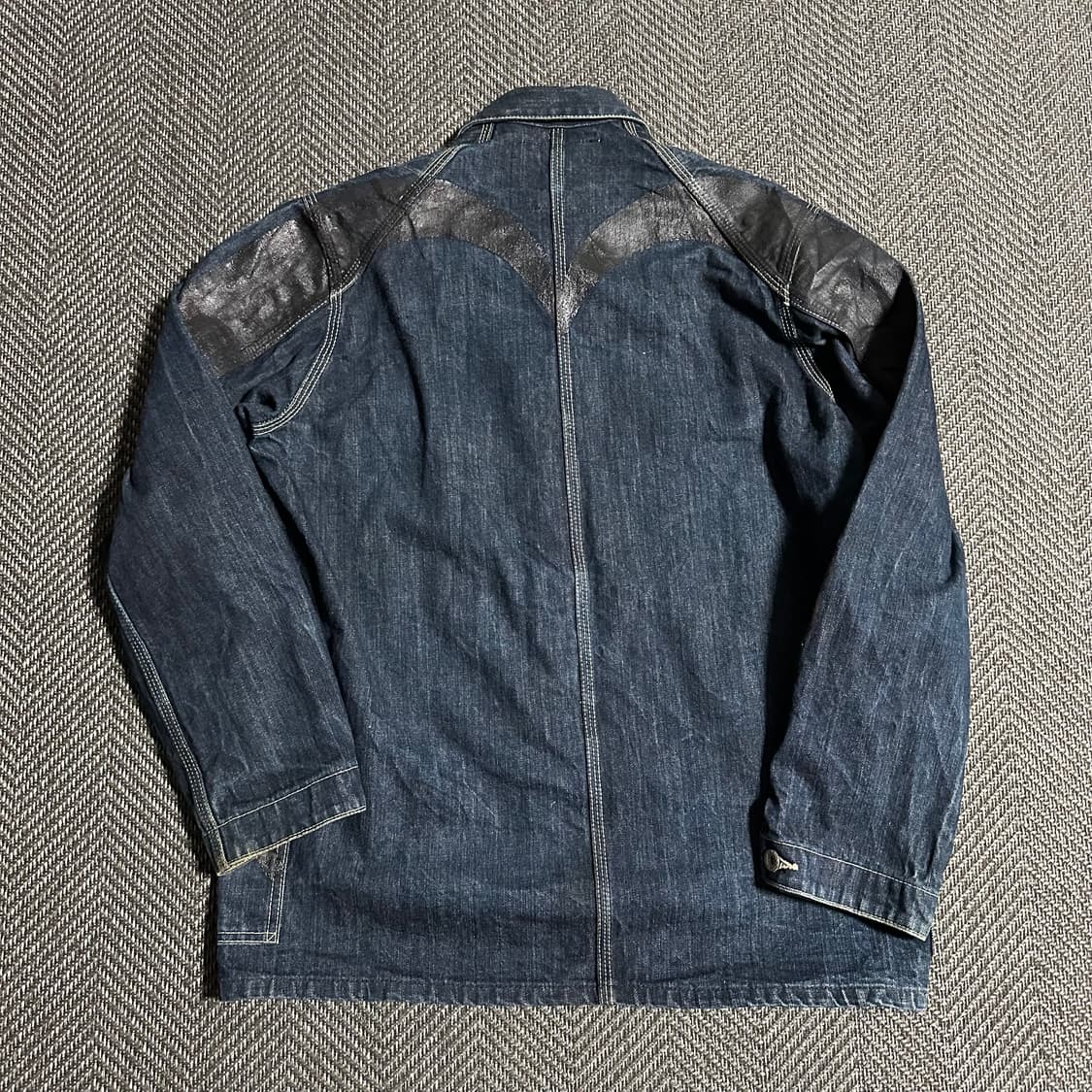 Evisu 페인팅 로고 데님 자켓 상품이미지2