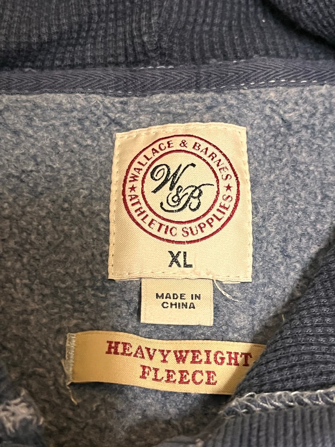 제이크루 반집업 후드티 빈티지 블루 XL 상품이미지3