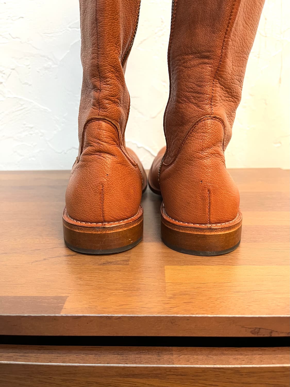 요지야마모토 지퍼 롱 레더 부츠 상품이미지3