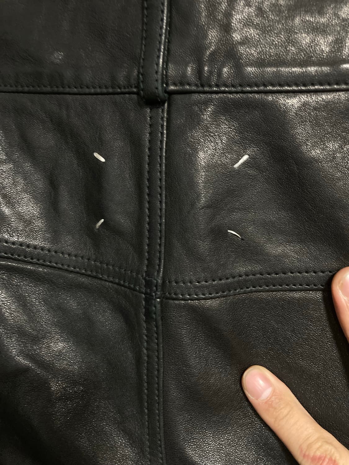 16AW 마르지엘라 기믹 레더 팬츠 상품이미지4