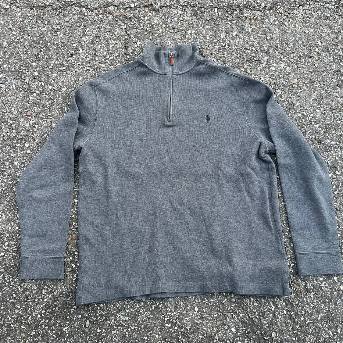폴로 랄프로렌 하프집업 맨투맨 회색  상품이미지1