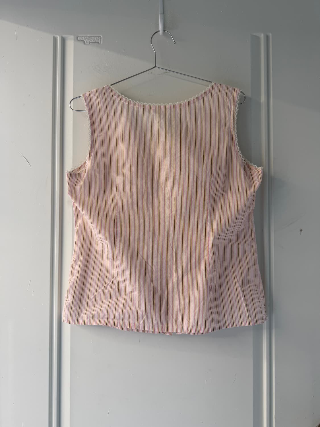 일본빈티지 핑크 레이스 슬리브리스 상품이미지9