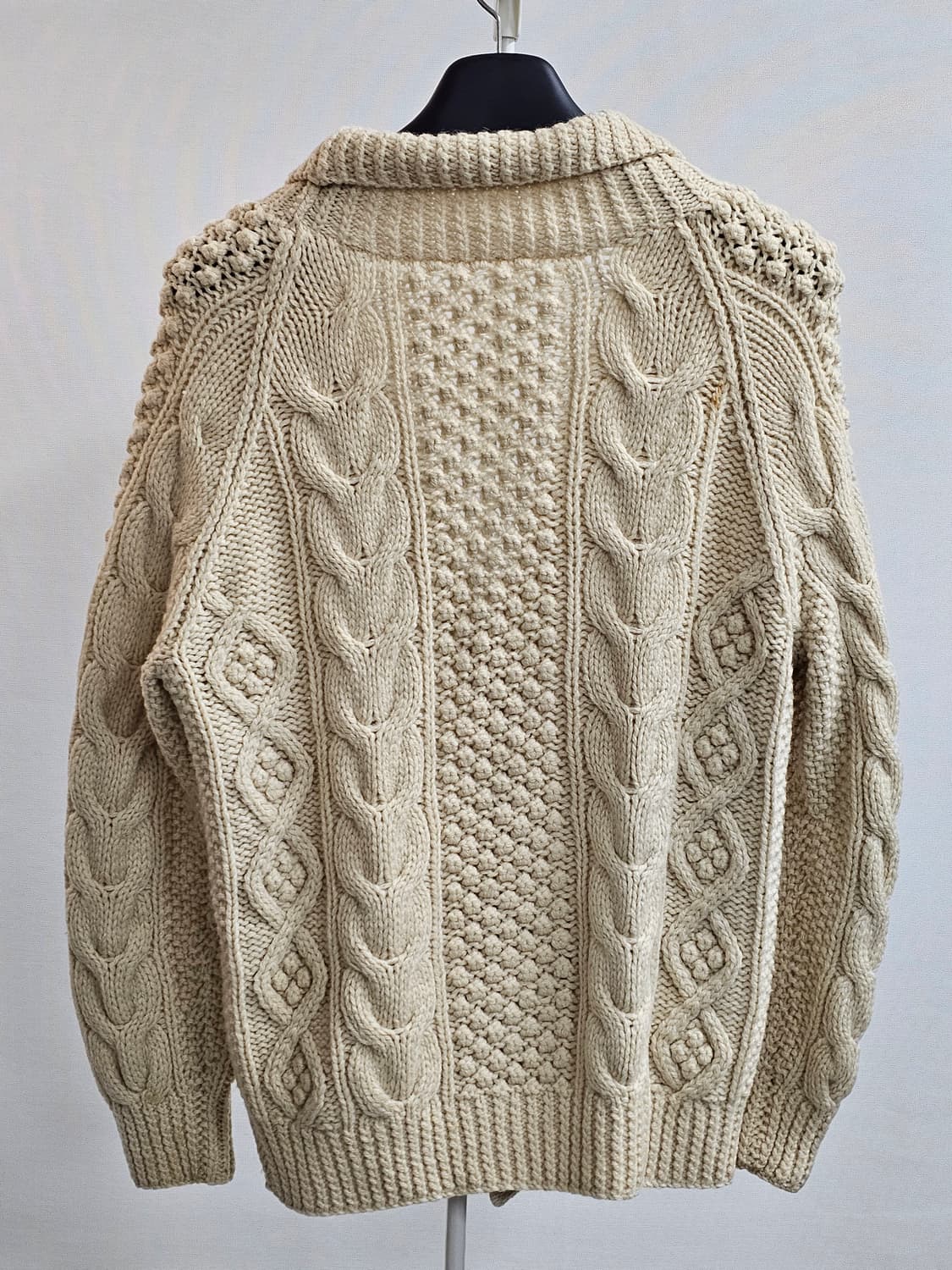 80s 피셔맨계열 꽈배기 가디건 상품이미지2