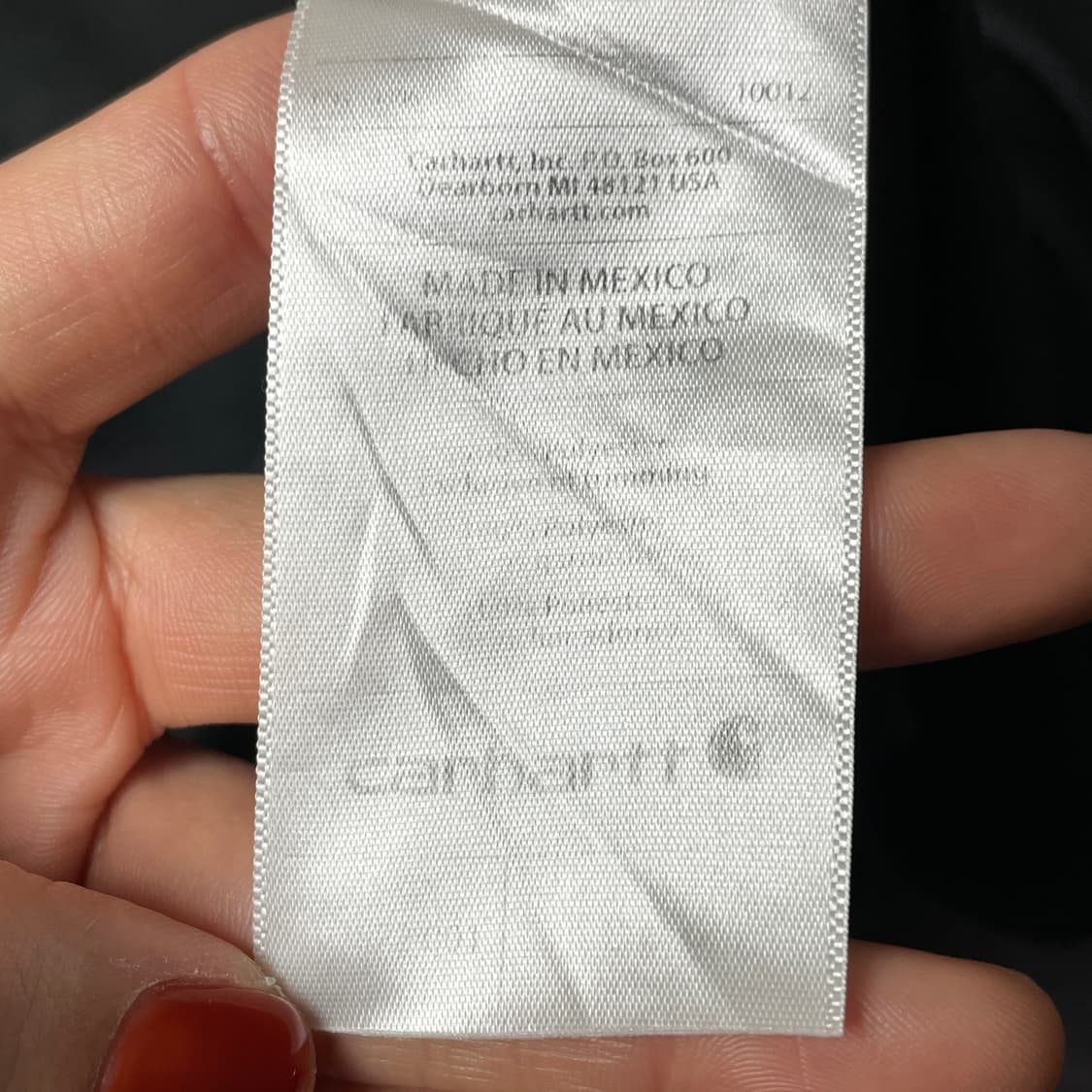 CARHARTT 칼하트 빈티지 블랙 롱 슬리브 A00394 상품이미지10