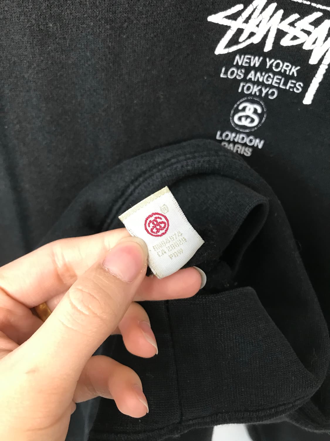 스투시 월드투어 블랙 후드티 상품이미지7