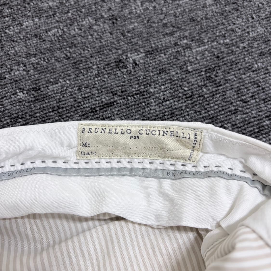 브루넬로 쿠치넬리 화이트 카고 반바지 상품이미지5