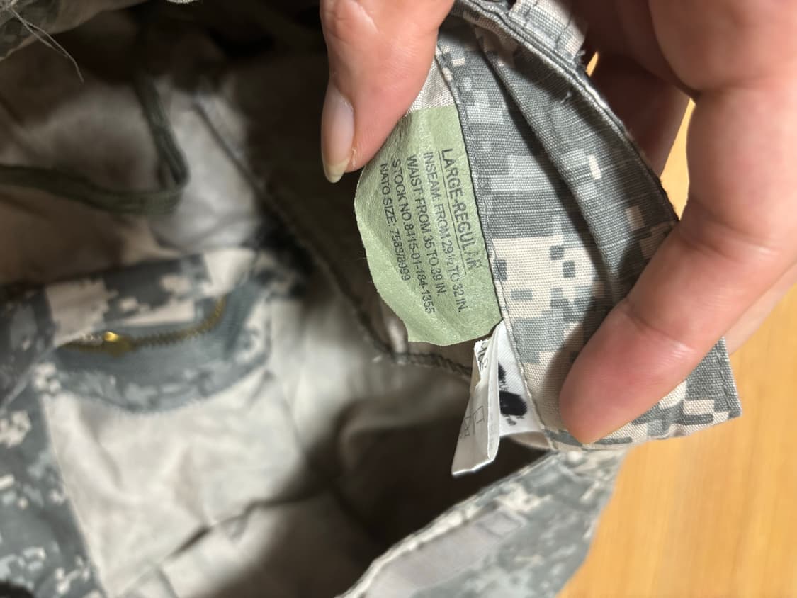 미군 카모 밀리터리 카고 바지 상품이미지7