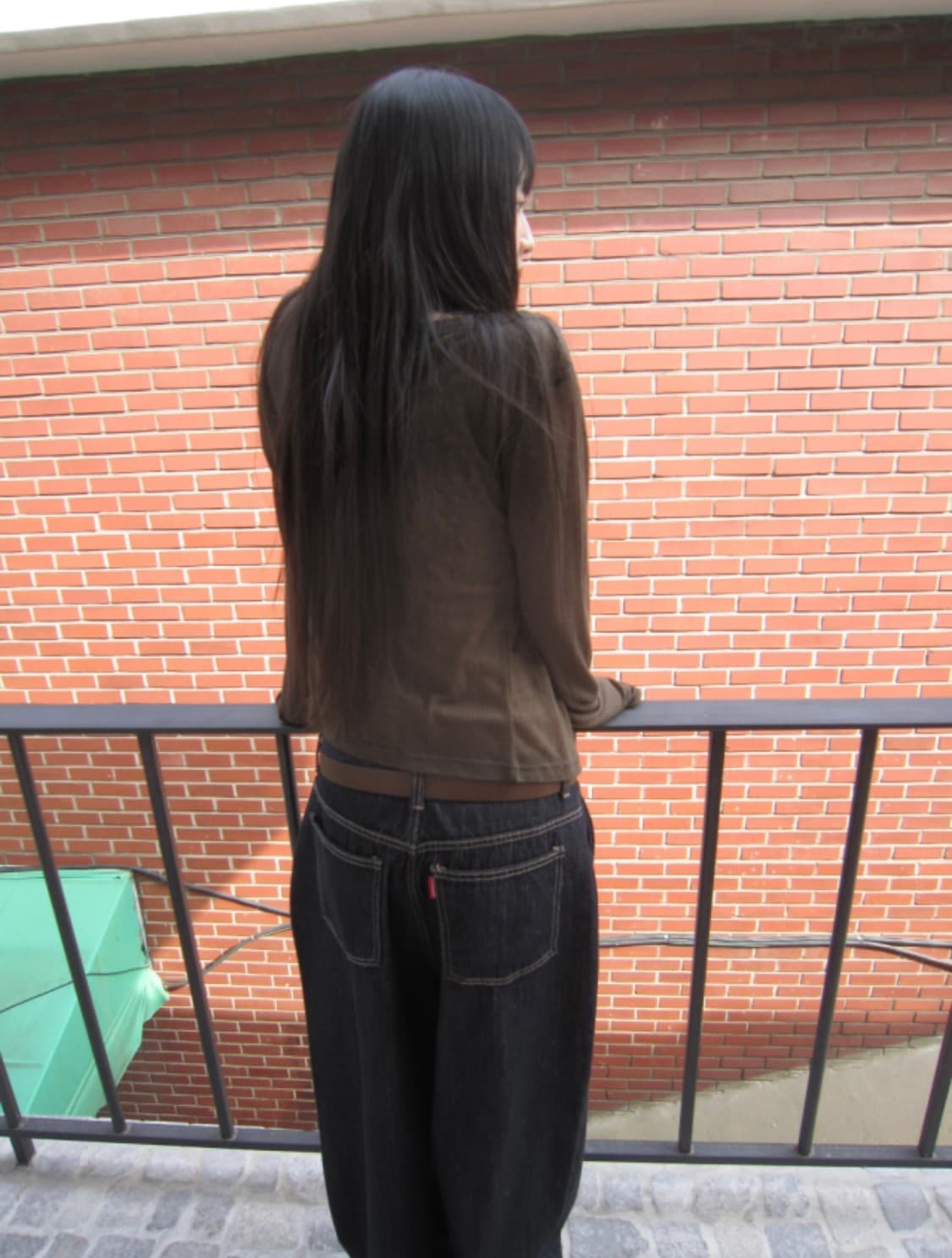 새상품) 이즈이즈 나의나인 New Tencel Cardigan 카키브라운 상품이미지4