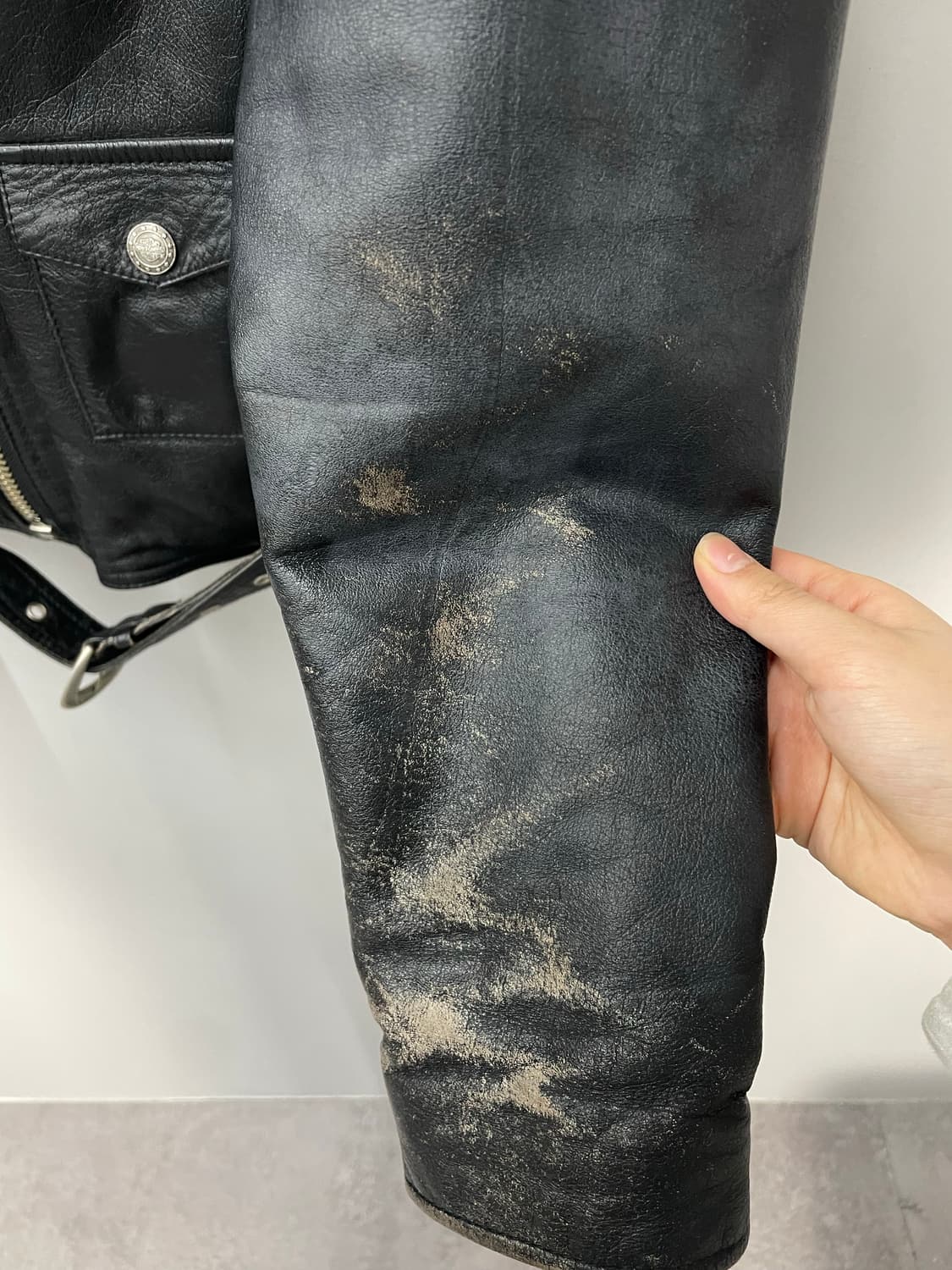 할리데이비슨 빈티지 독수리 블랙 라이더 레더자켓 H2211 상품이미지9