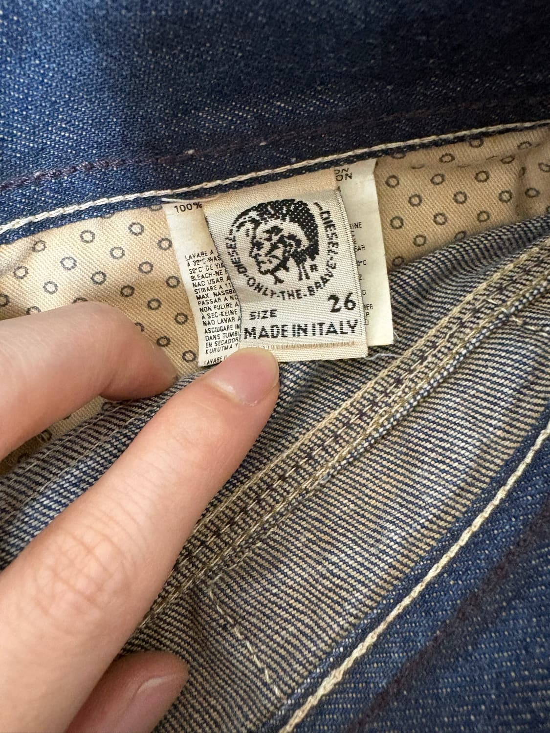 디젤 백로고 플레어핏 데님팬츠 상품이미지4