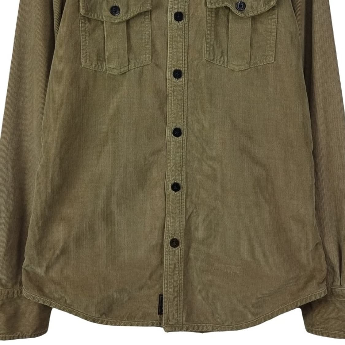 [슈퍼드라이] 빈티지 투포켓 코듀로이 골덴 셔츠 브라운 M19876 상품이미지5