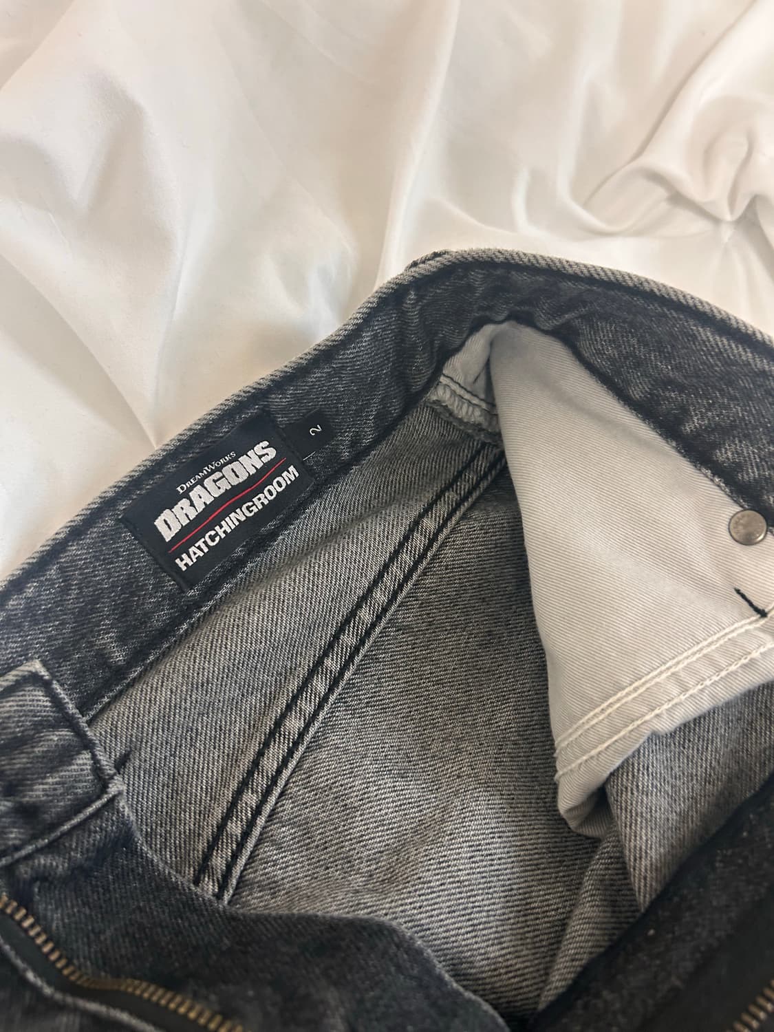 해칭룸 흑청 커브드 팬츠 2 상품이미지3