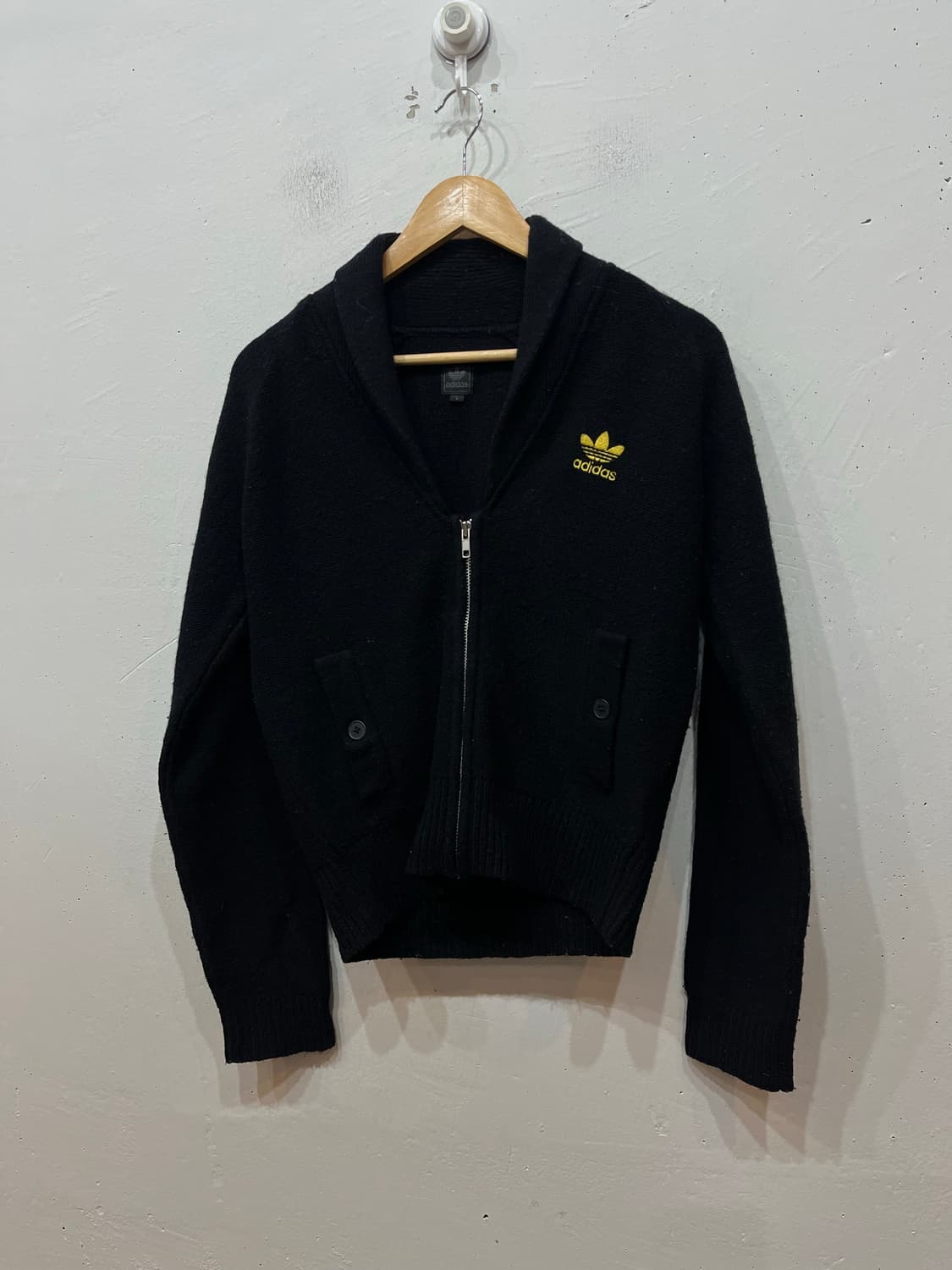 00s 아디다스 재팬 파이어버드 울 숄카라 니트집업 우먼즈 상품이미지1