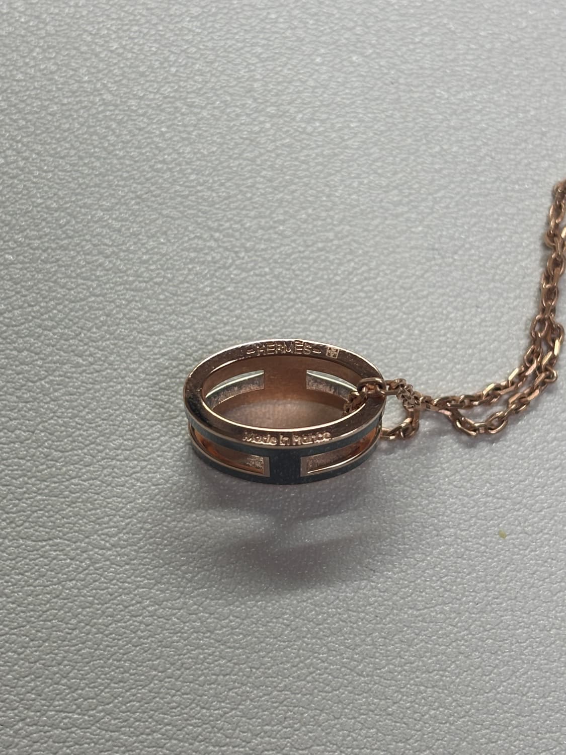 에르메스 팝아슈 목걸이 블랙 로즈골드 상품이미지3