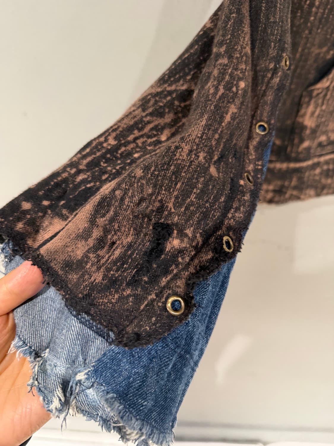 Sky bomber grunge printing hood zip-up  상품이미지8