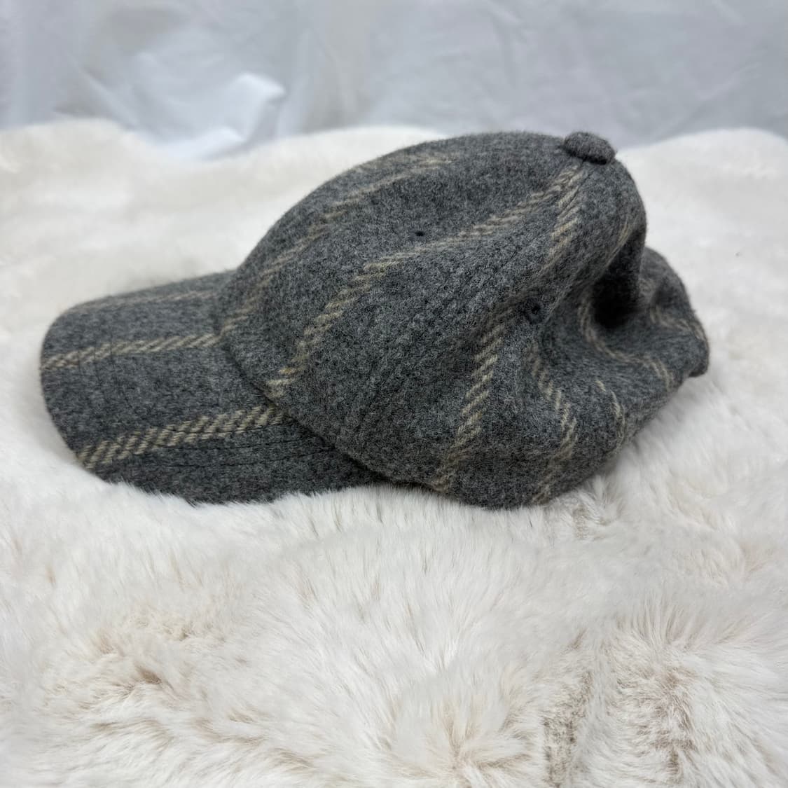 F) 시스템 해링본 울 볼캡 상품이미지3