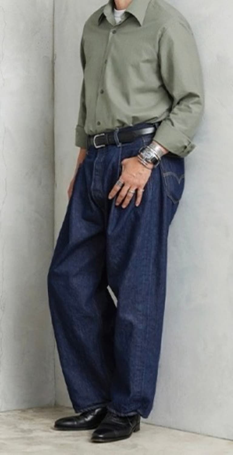 80‘s 체코군 보급 M21 카키 셔츠(105상당) 상품이미지5