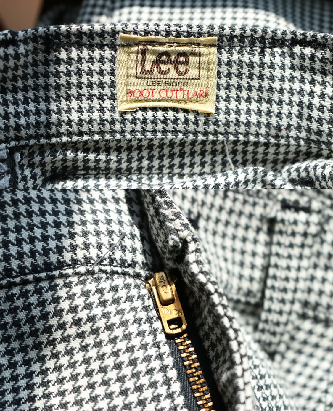 80s Lee 플레어 체크 팬츠 상품이미지8