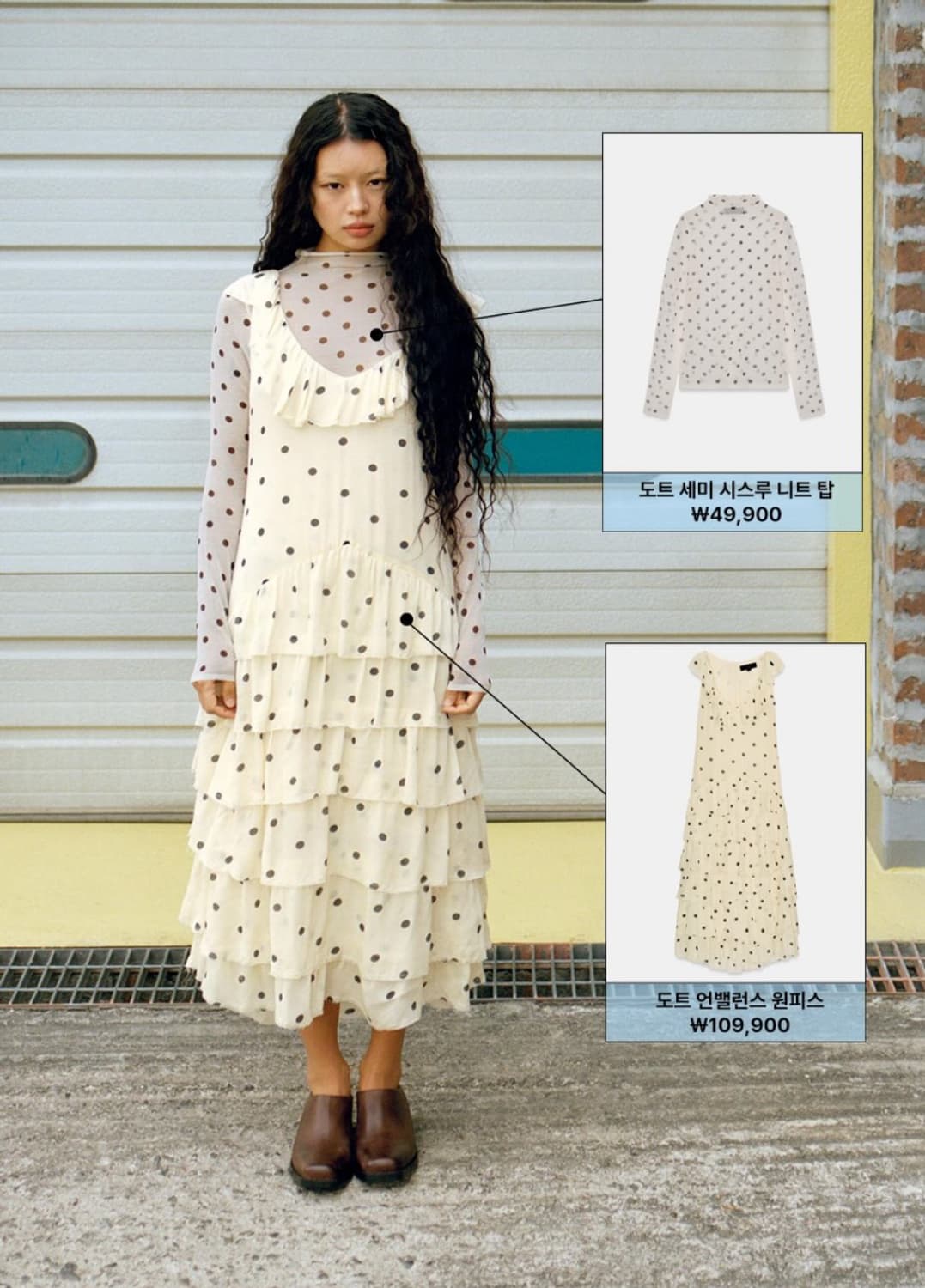 당일배송) 자라 폴카 도트 러플 원피스 xs사이즈 상품이미지2