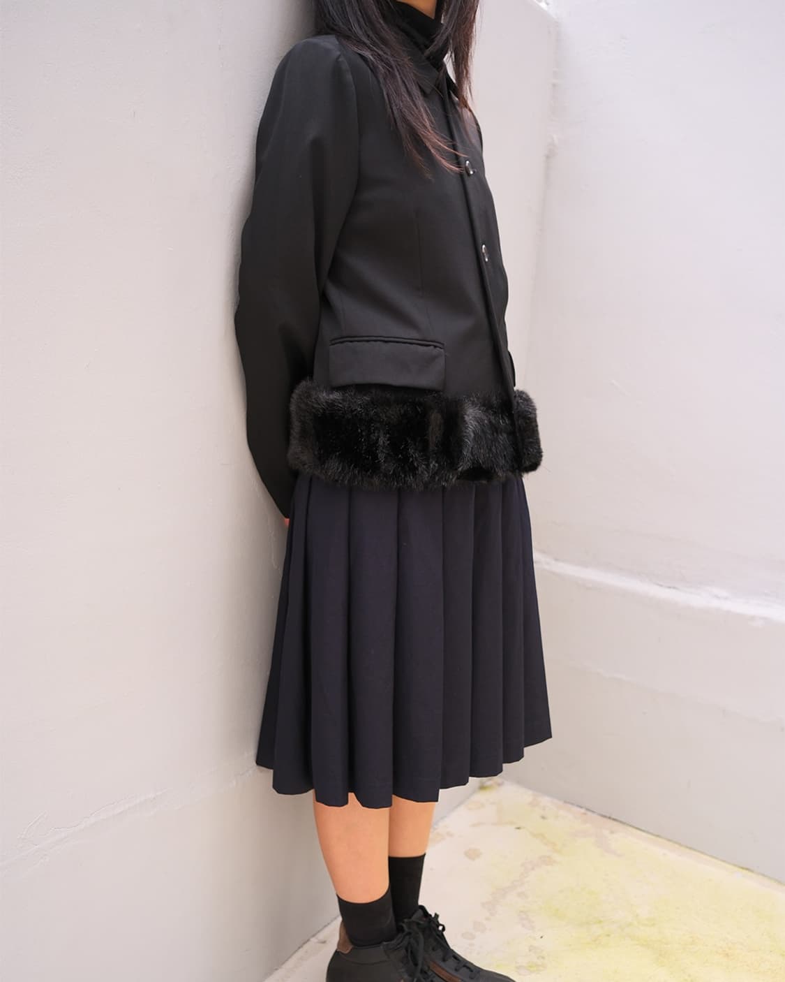 1997aw Fur trimming jacket 상품이미지2
