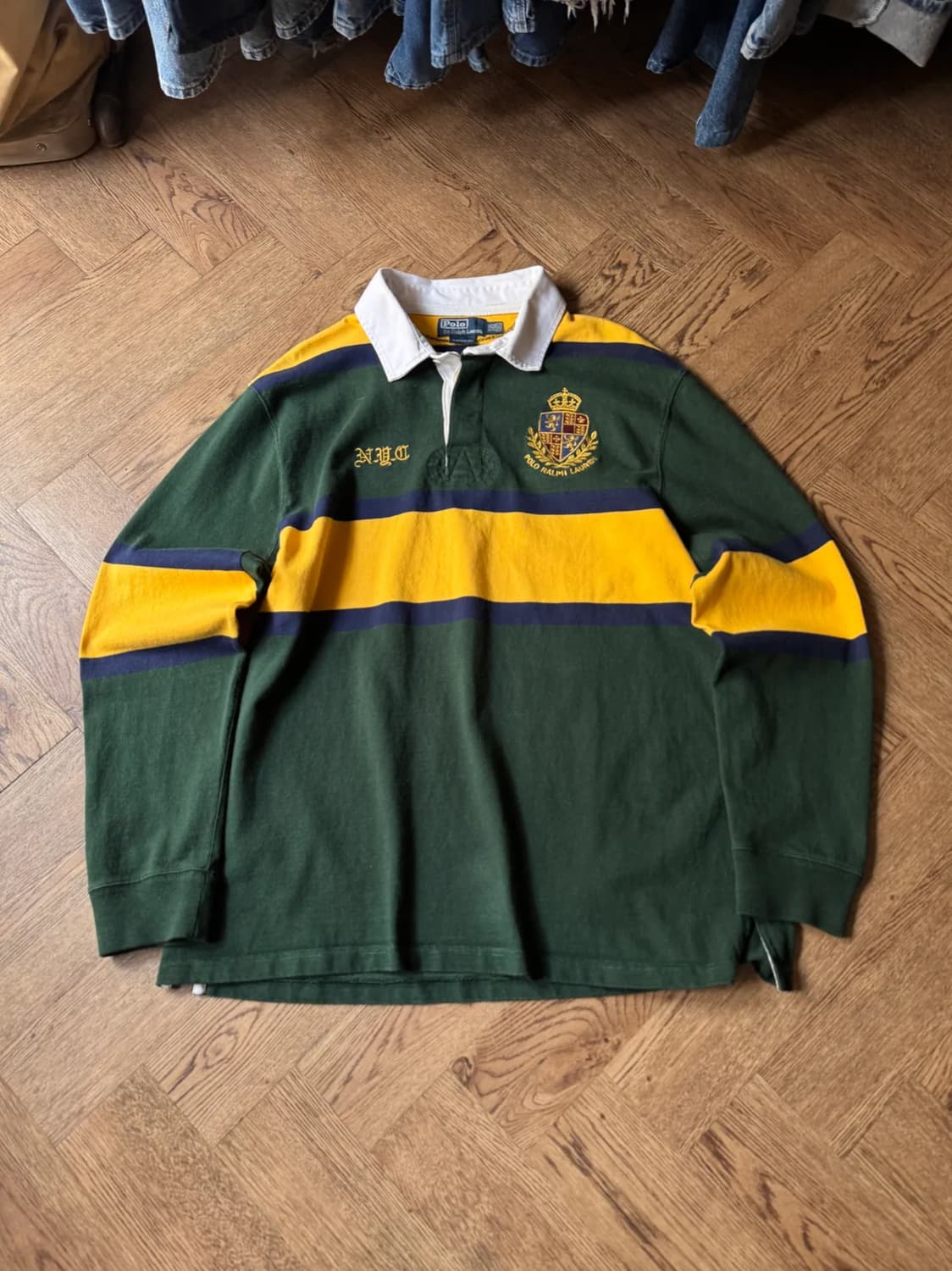 [2XL]폴로 랄프로렌 프레피 컬러 스트라이프 럭비 티셔츠 상품이미지1