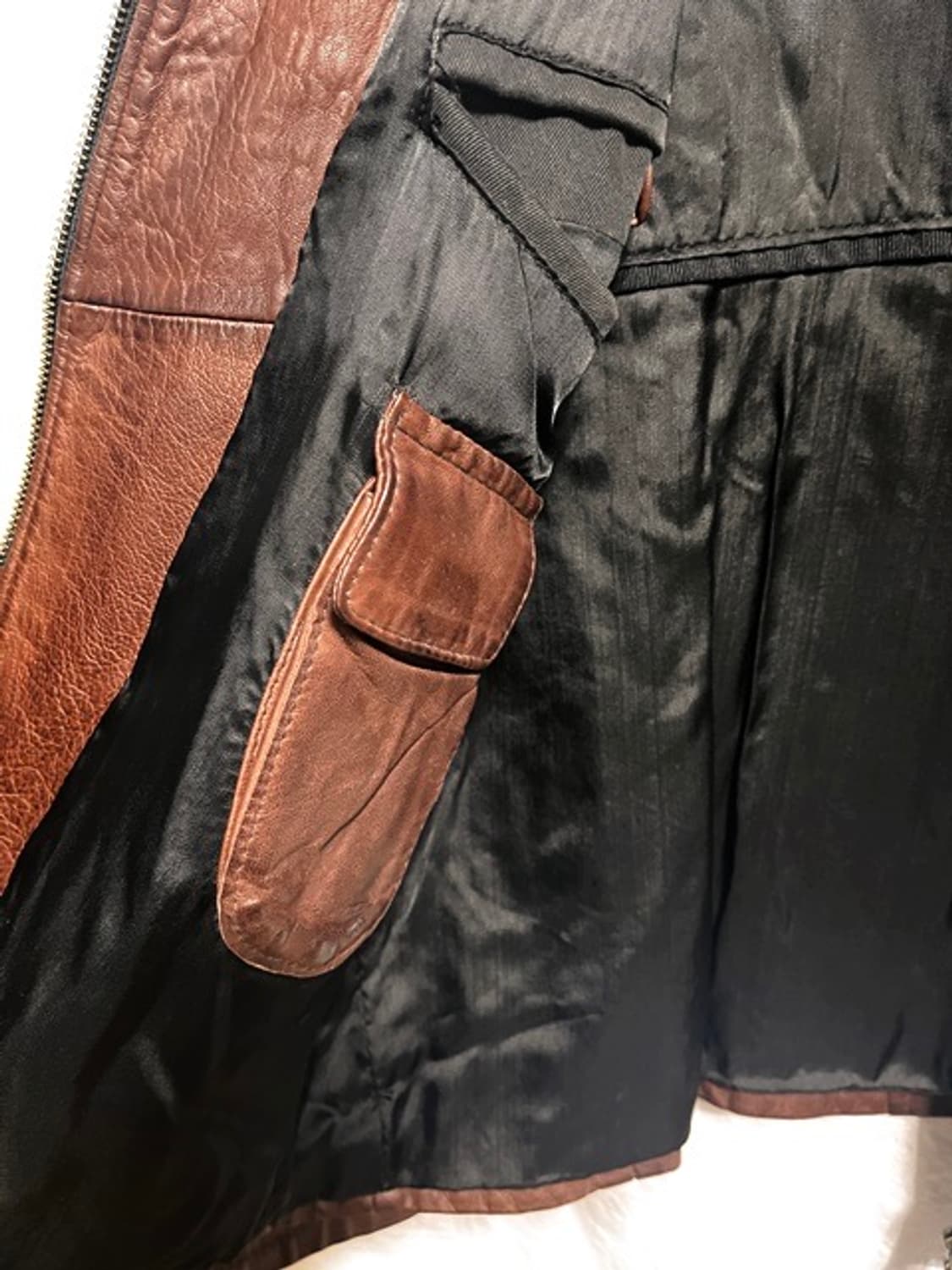 made in italy  존앤존스 가죽자켓  라이더 52 사이즈 상품이미지5