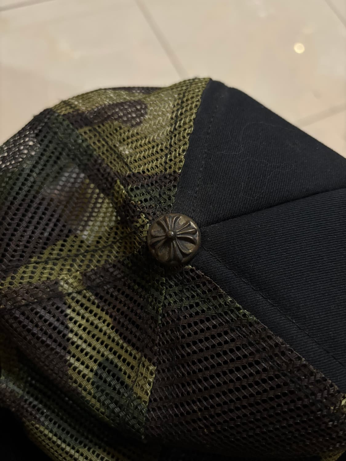 00s Chrome Hearts 크롬하츠 ch로고 카모 레이어드 메쉬캡 상품이미지5