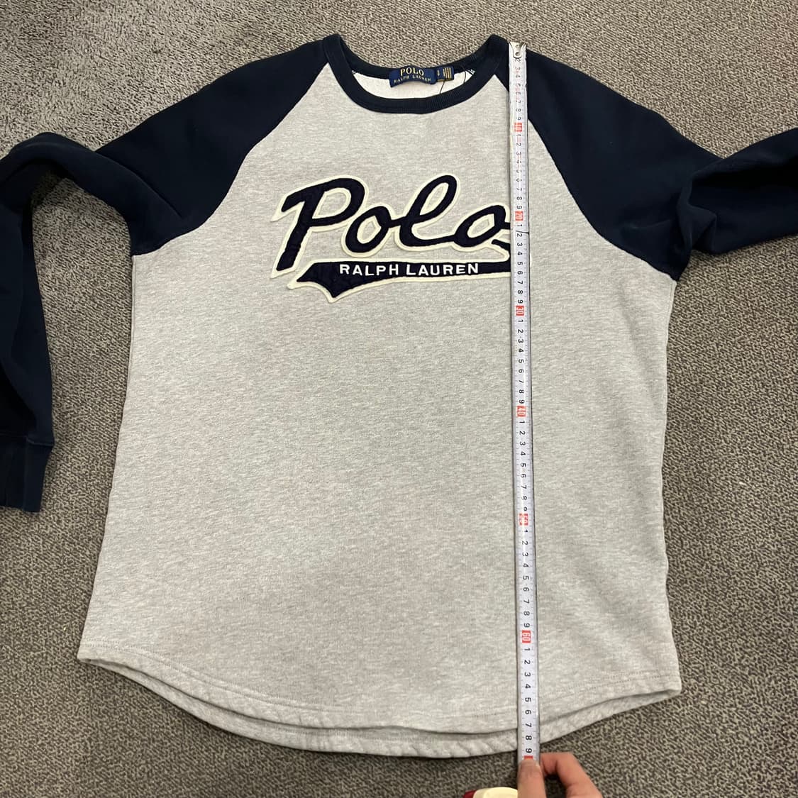 456 폴로 나그랑 레글런 맨투맨 롱슬리브 네이비 상품이미지5