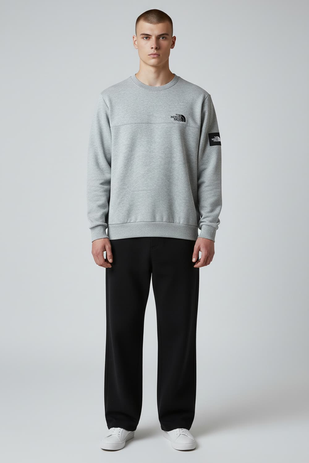 [XL] 노스페이스 그레이 기모 맨투맨 상품이미지3