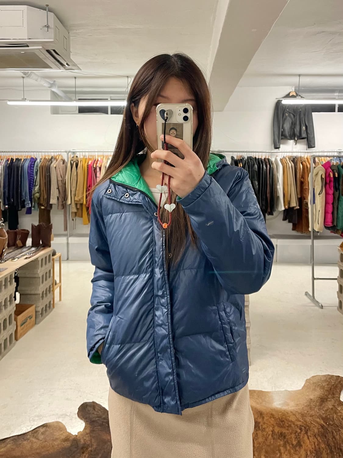 BEAMS BOY 빔즈보이 양면 다운 패딩 상품이미지1