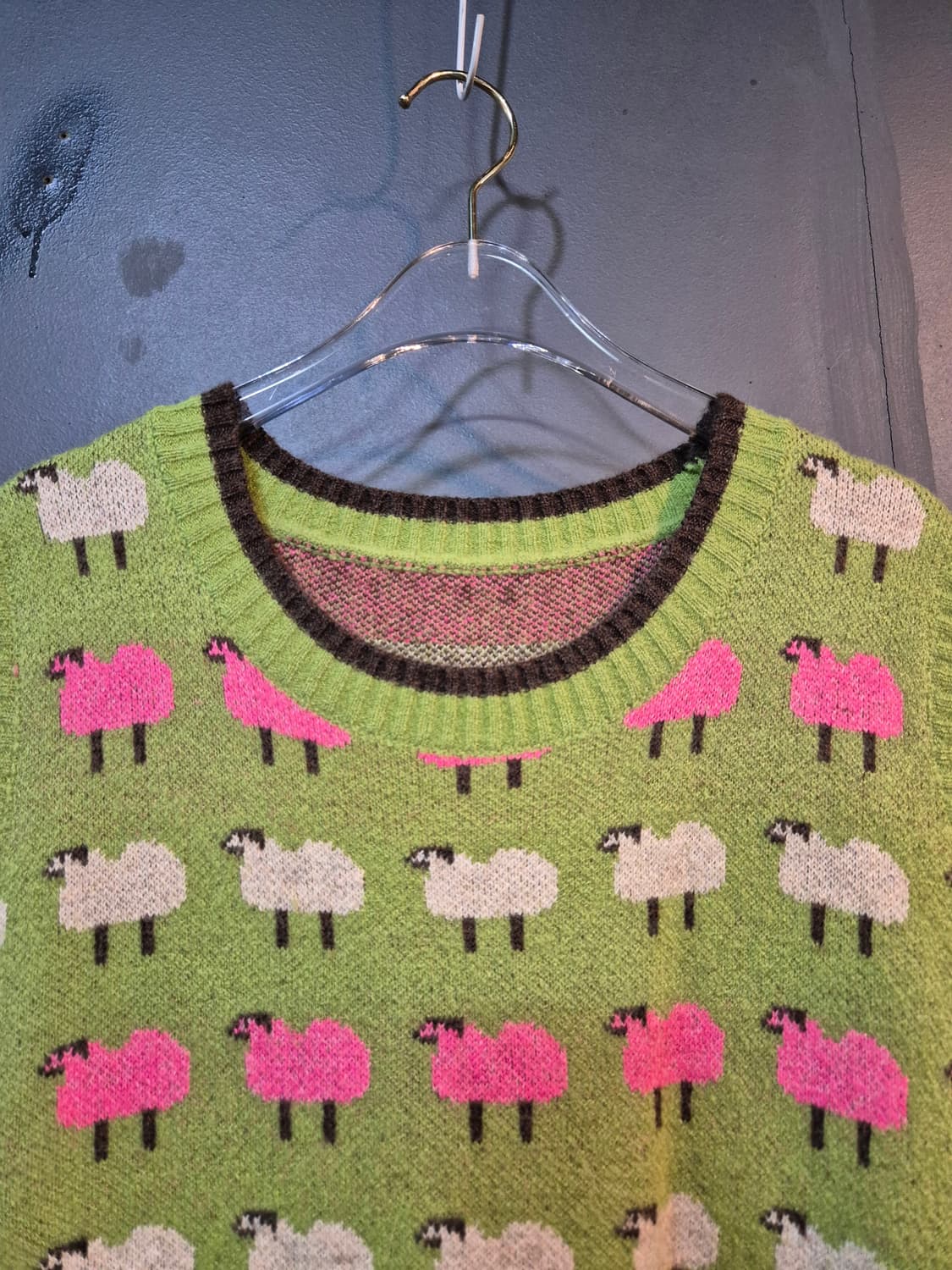 양무늬 니트 조끼 원피스 77 88 상품이미지3