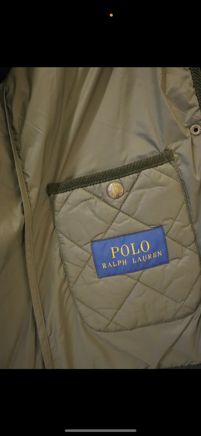 폴로 랄프로렌 퀼팅 자켓 카키색 S 상품이미지5