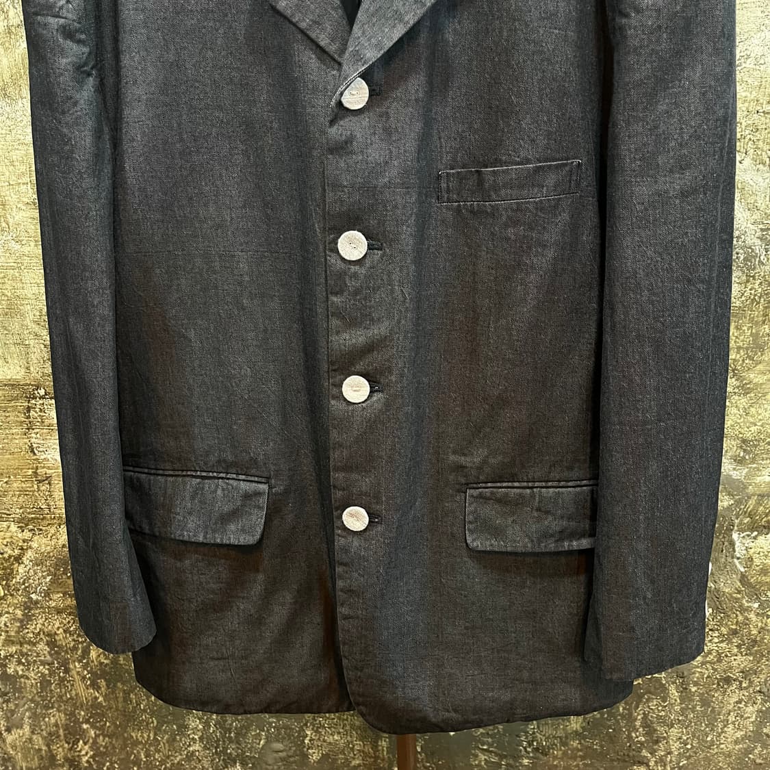 꼼데가르송 옴므 플러스 헤비 코튼 커버드 버튼 자켓 상품이미지3