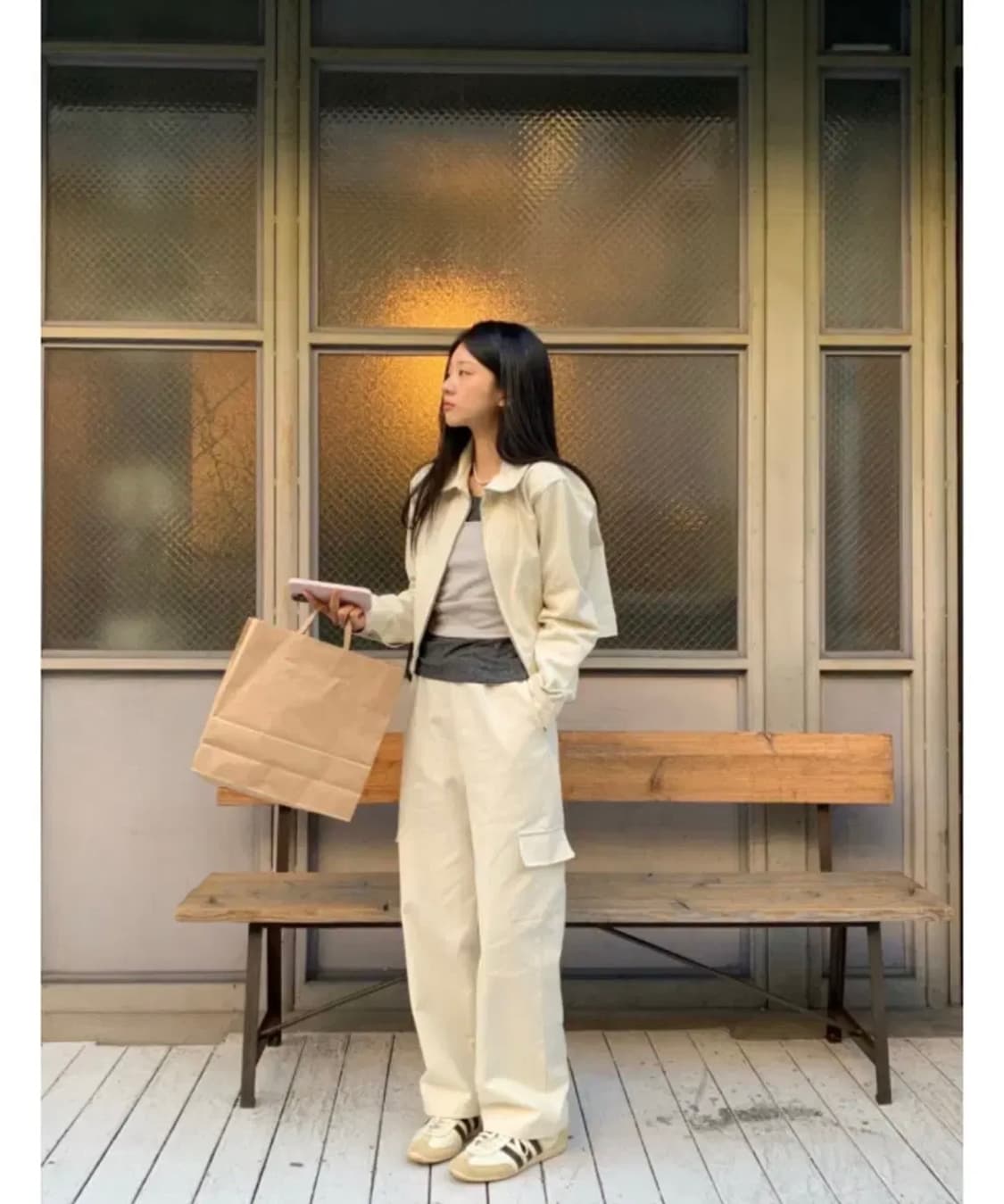 유이니 숏 블루종 점퍼 아우터 상품이미지3