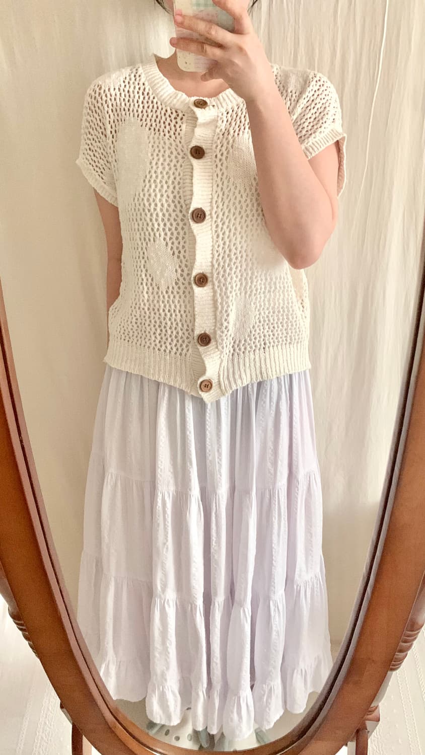 도트 크로쉐 가디건 상품이미지5