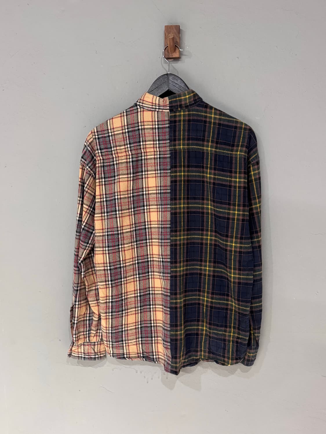 Gostar de FUGA 패치워크 체크 셔츠  상품이미지3