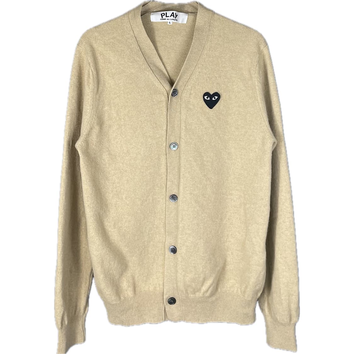 꼼데가르송 블랙 와펜 울 가디건 상품이미지1