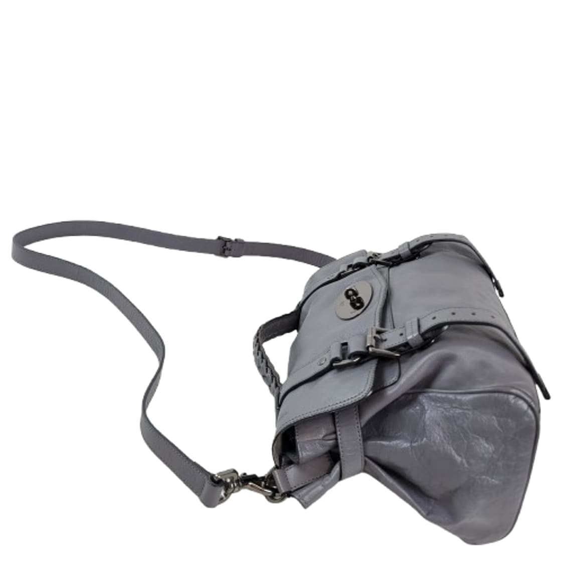 정품 멀버리 알렉사 메탈그레이 미듐 상품이미지5