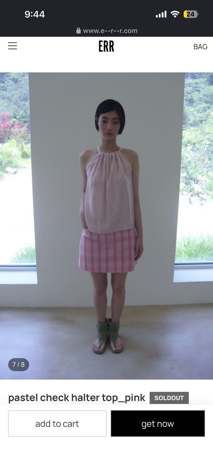 Err 파스텔 홀터 탑 나시 상품이미지3
