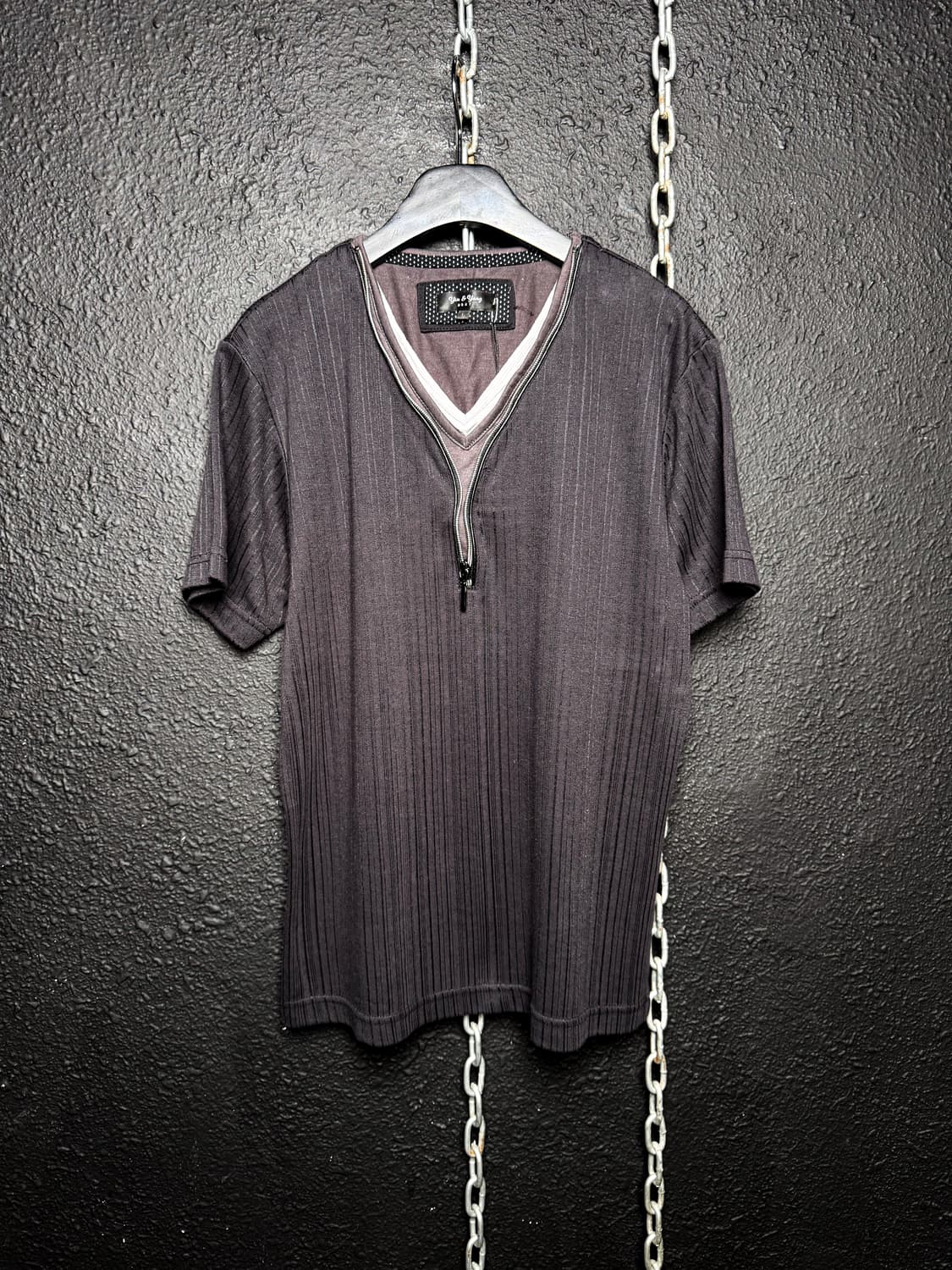 Yin & Yang NEXT – Layered Zip V-neck Tee 상품이미지6