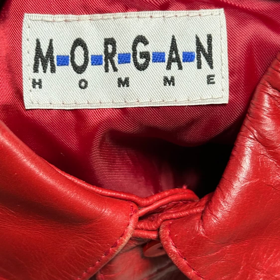 L vtg 레드레더 셔츠 자켓 상품이미지4