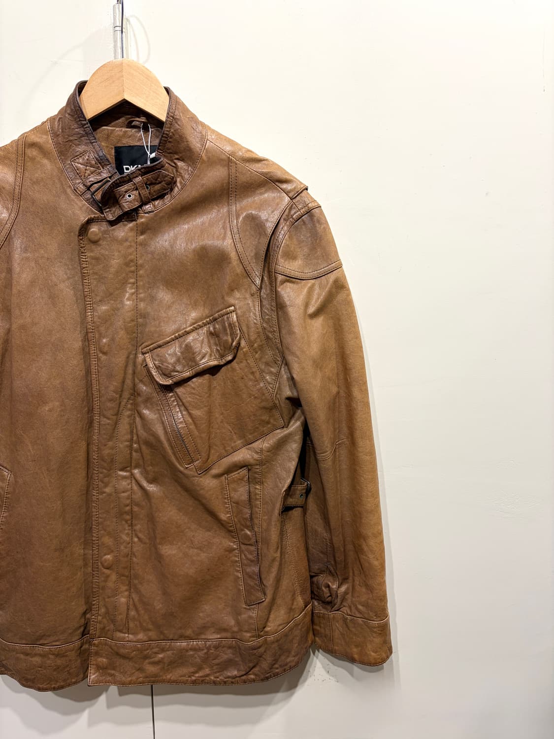 DKNY 웨스턴 램스킨 레더 자켓 상품이미지3