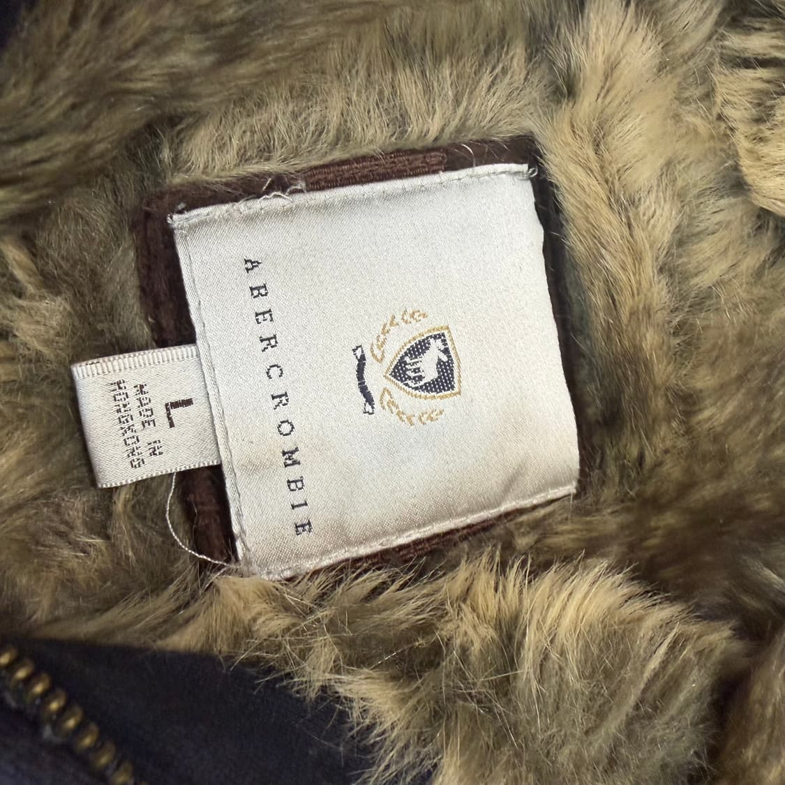 아베크롬비 울프죠 우먼스 퍼 크롭 후드집업 상품이미지3