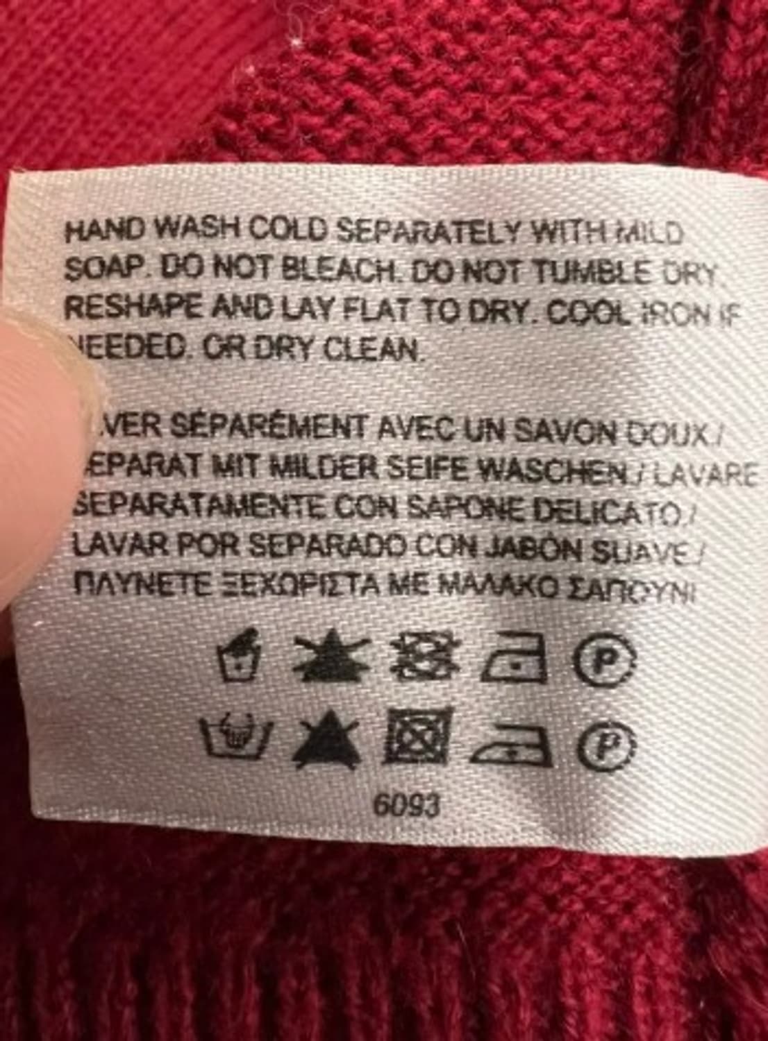 브룩스브라더스 남성 레드코튼캐시미어니트 M 상품이미지6