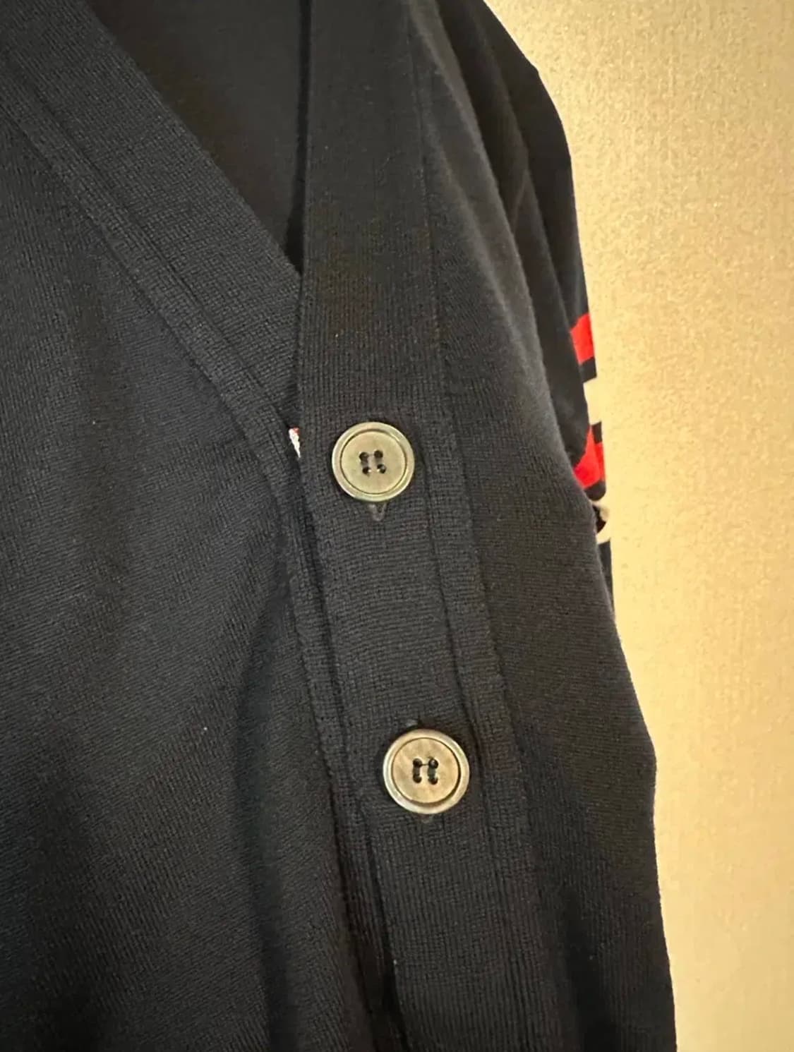 [백화점판/한글택] 톰 브라운 울 가디건 네이비 - 1사이즈 상품이미지2