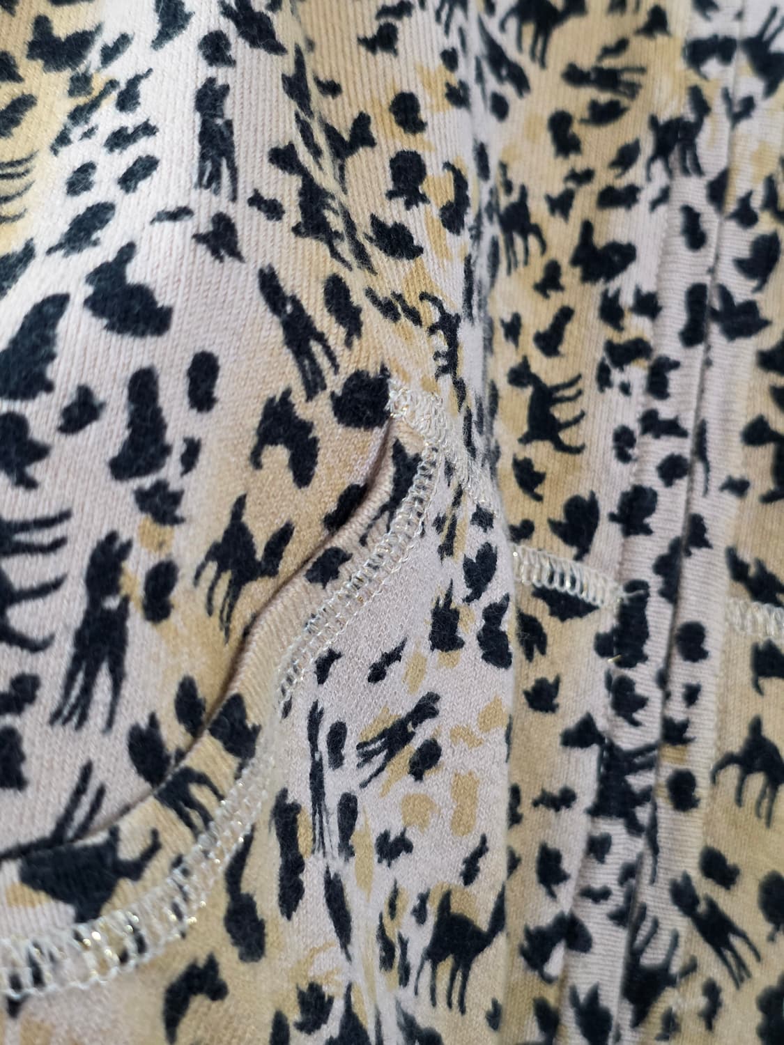 CHARLOTTE 오네갸루 Y2K 패턴 후드 니트집업 상품이미지6