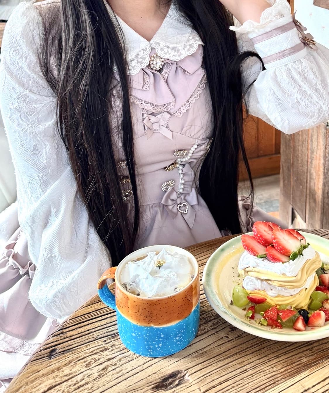 리즈리사 더블 티어드 셋업 상품이미지2