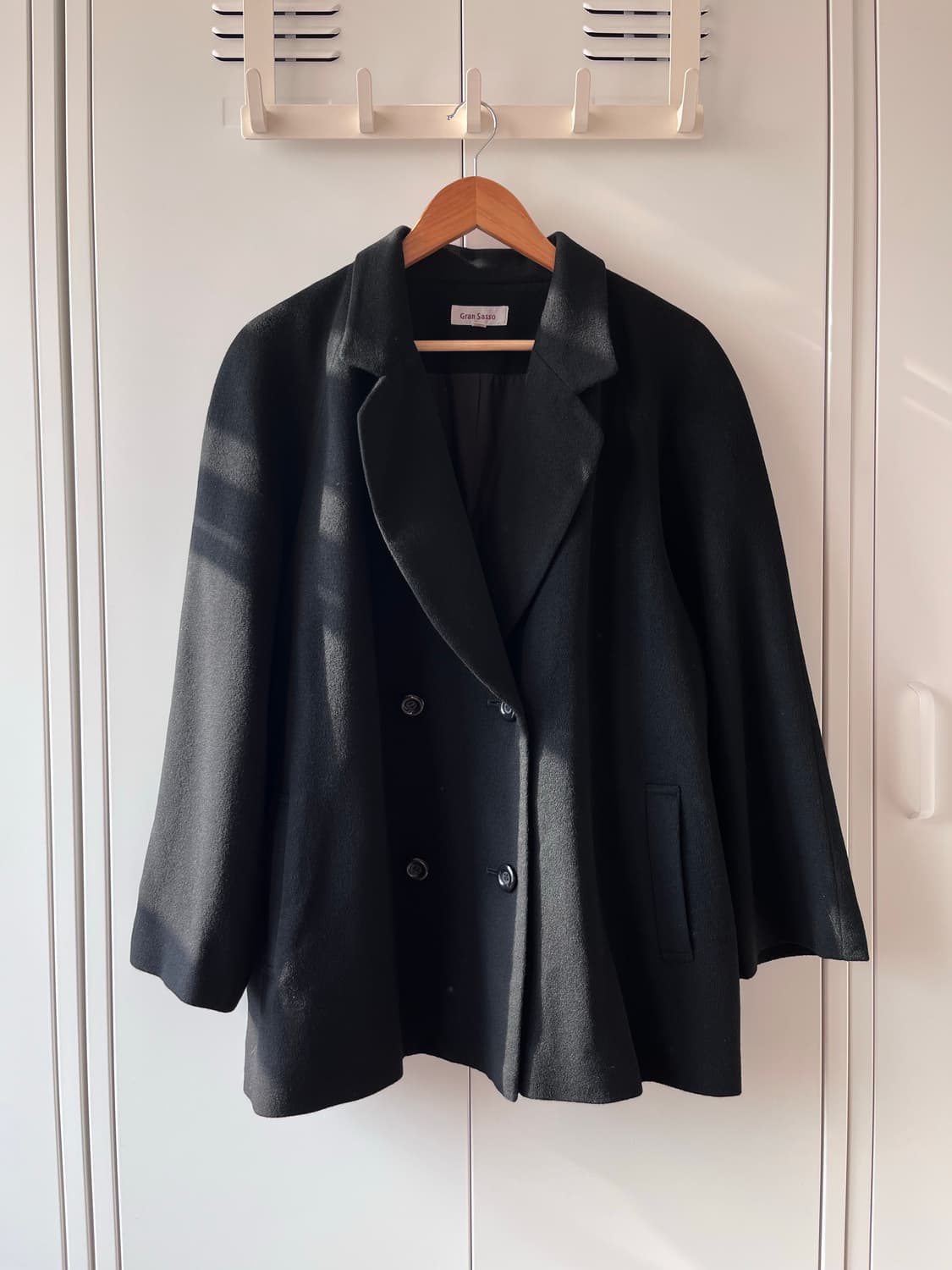 Gran sasso 그랑사쏘 오버핏 더블버튼 울 롱코트 상품이미지10