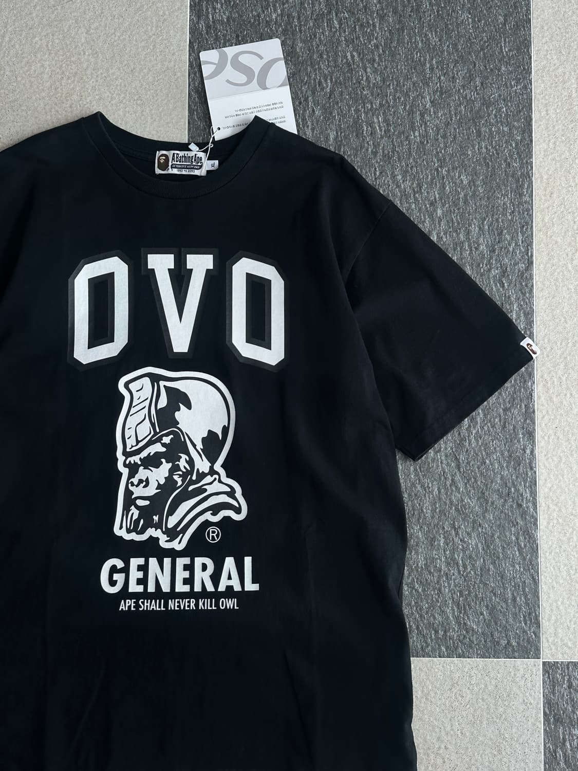 베이프XOVO 제너럴 빅로고 반팔 티셔츠  상품이미지3