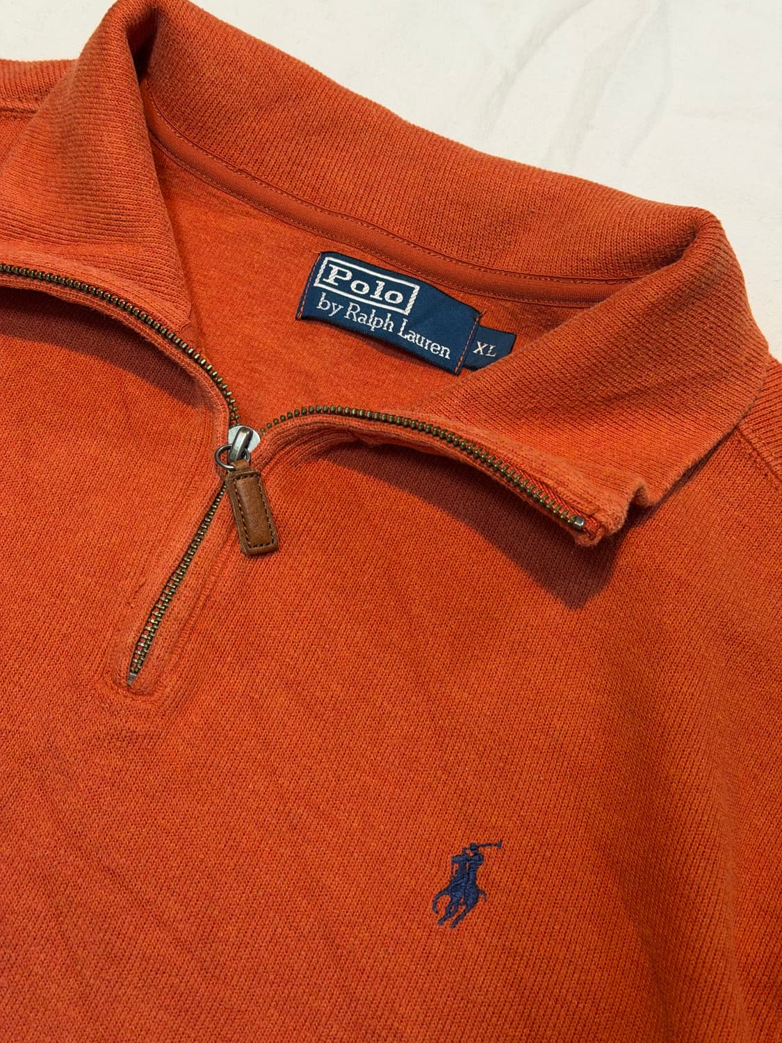 폴로 랄프로렌 반집업 코튼 니트 오렌지 상품이미지2